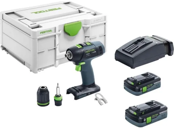Festool Akku-Bohrschrauber T 18+3 HPC 4,0 I-Plus im Systainer3
