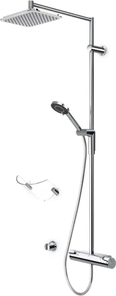 Oras Optima Rain Duschsystem, Chrom
