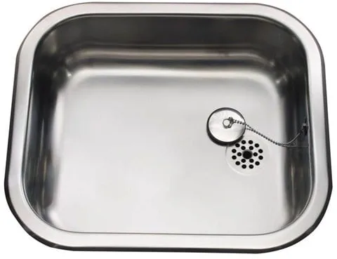 Juvel Intra juvel Küchenspüle k400 400 x 340 mm Edelstahl mit Stöpsel